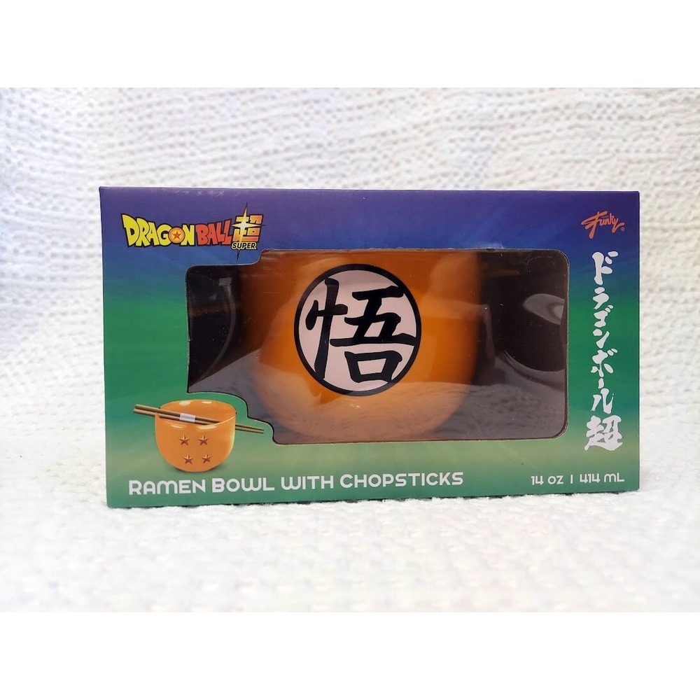 Dragon Ball Z  Super Ramen bowl with chopsticks New